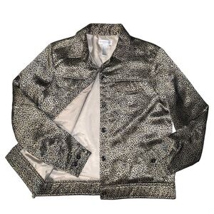Golden Silk Leopard Jacket